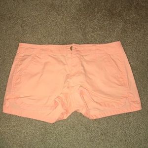 Coral Pink short shorts